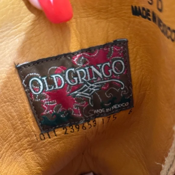 Old Gringo Men’s Cowboy Boots with Embroidered Design size 9 - Picture 12 of 13